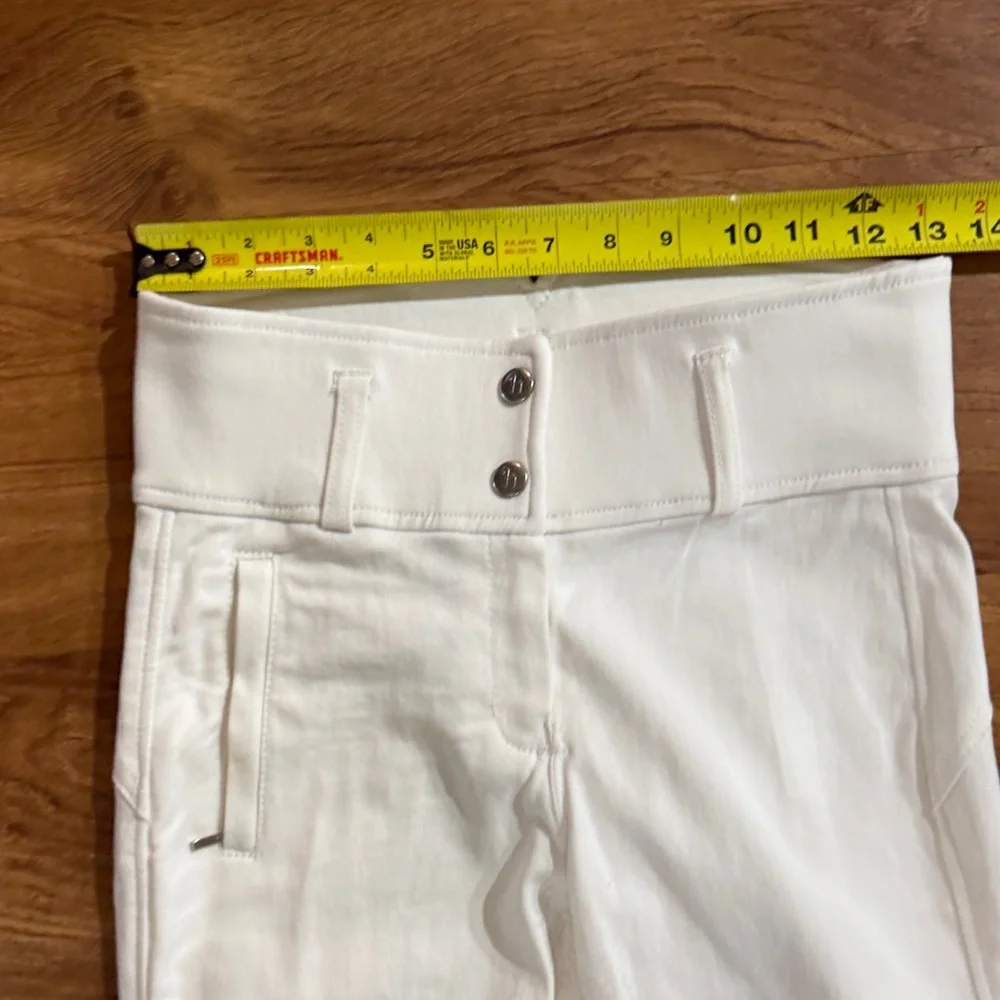 HORZE Women Sz 22 Angelina White‎ Full Seat Breeches Silicone Equestrian Pants
